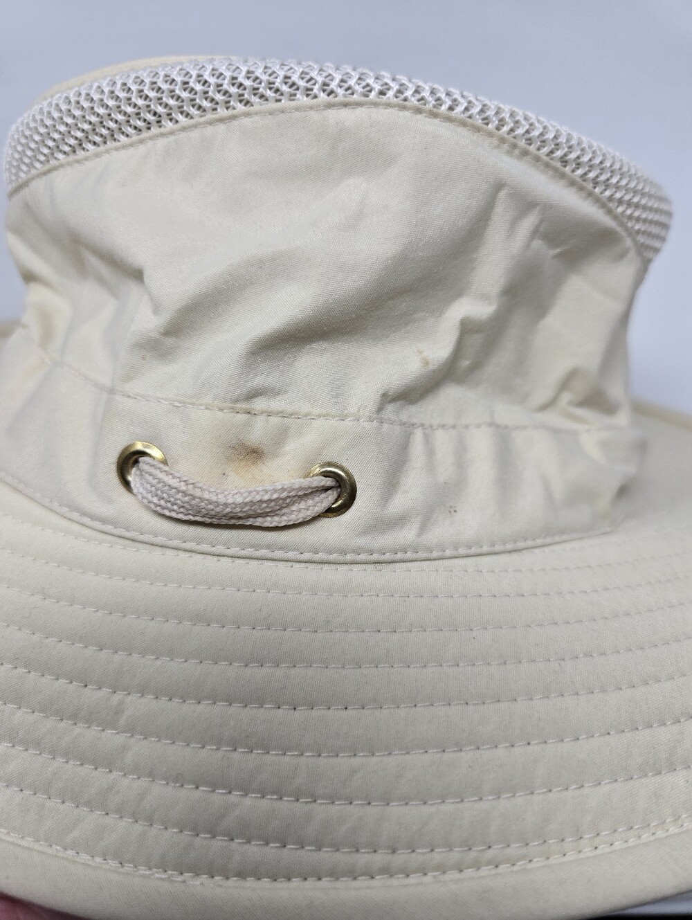 Tilley The Airflow LTM6 Broad Brim Sun Hat Light Stone Size 7 3/8 - Picture 15 of 15